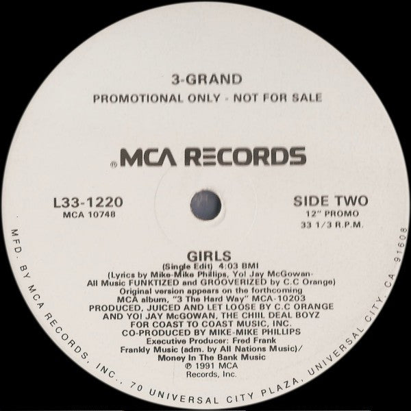 3 Grand : Girls (12", Promo)