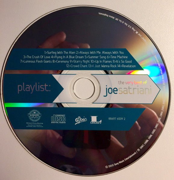 Joe Satriani : Playlist: The Very Best Of Joe Satriani (CD, Comp)