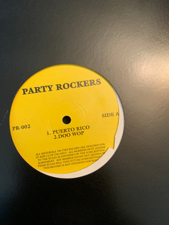 Party Rockers : Party Rockers (12", EP, Unofficial)
