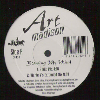 Art Madison : Blowing My Mind (12", Single)