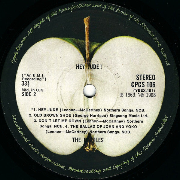 The Beatles : Hey Jude (LP, Comp, M/Print, RE, Exp)