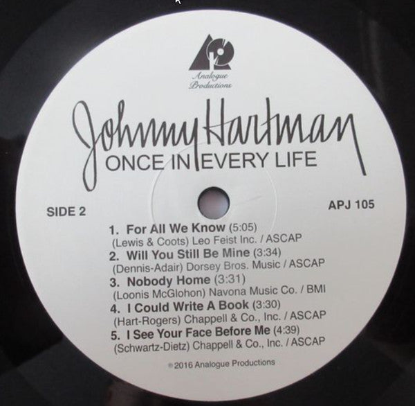 Johnny Hartman : Once In Every Life (LP, Album, RE, RM)