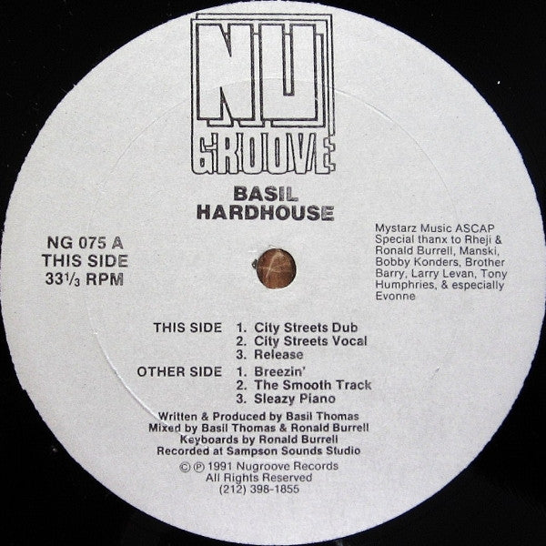 Basil Hardhouse* : City Streets (12")
