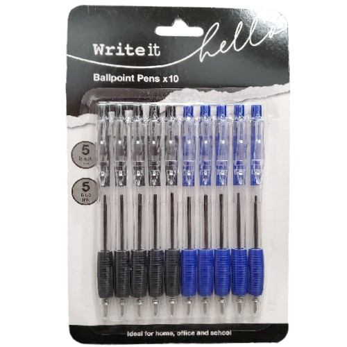 Ballpoint Pens 10PK Write It Hello