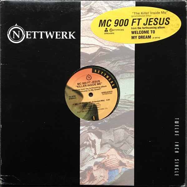 MC 900 Ft Jesus : Killer Inside Me (12", Single, Promo)
