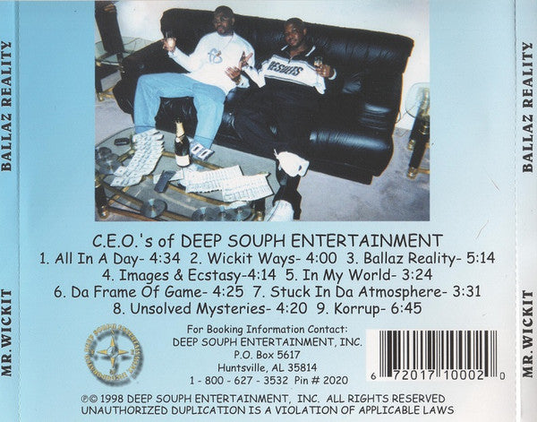 Mr. Wickit : Ballaz Reality (CD, Album)