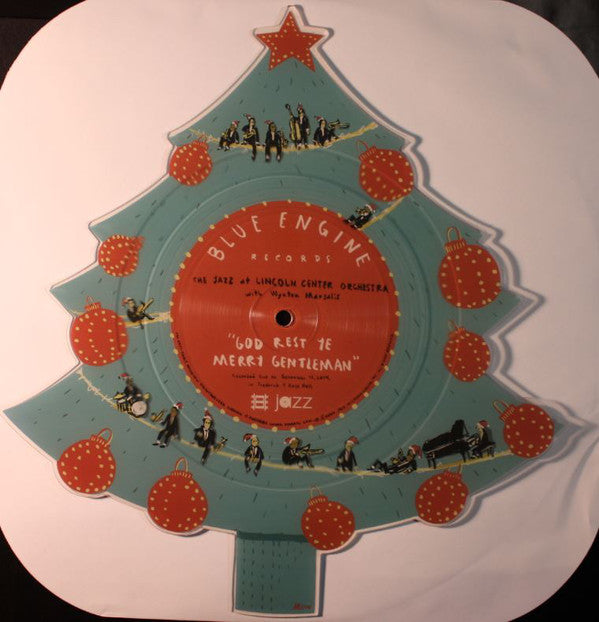 The Jazz At Lincoln Center Orchestra* With Wynton Marsalis : God Rest Ye Merry Gentleman / Little Drummer Boy (12", Shape, RSD, Ltd, Pic)