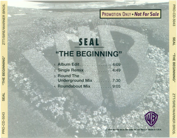 Seal : The Beginning (CD, Maxi, Promo)