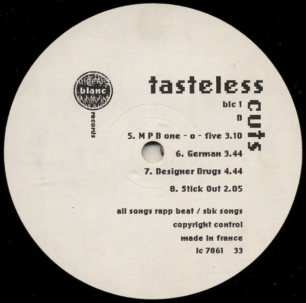 DJ Spike : Tasteless Cuts (LP, Album)