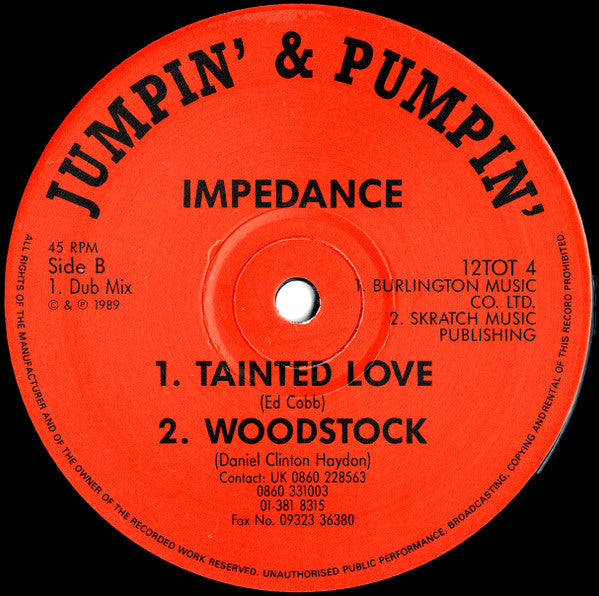 Impedance : Tainted Love (12")