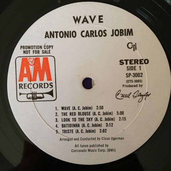 Antonio Carlos Jobim : Wave (LP, Album, Promo)