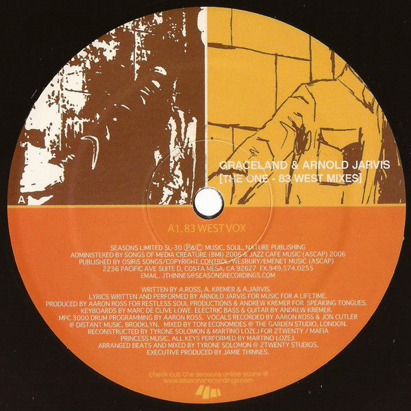 Graceland & Arnold Jarvis : The One (83 West Mixes) (12")