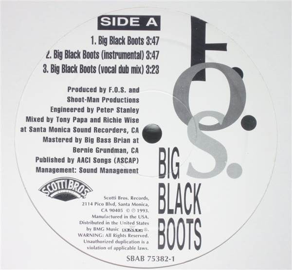 F.O.S. : Big Black Boots (12")