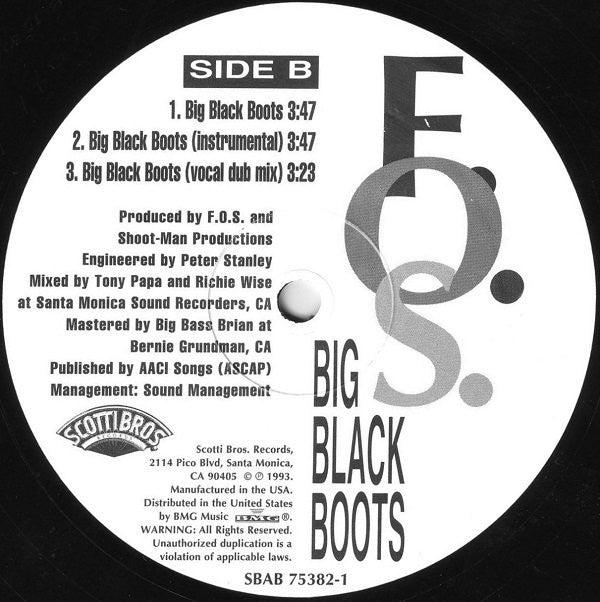 F.O.S. : Big Black Boots (12")