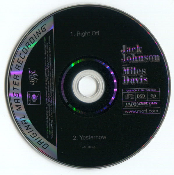 Miles Davis : Jack Johnson (Original Soundtrack Recording) (SACD, Hybrid, Album, Ltd, Num, RE, RM)
