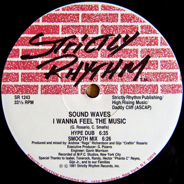 Sound Waves : I Wanna Feel The Music / Gotta Have You (12")