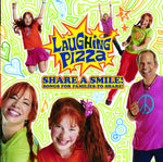 the album cover for Laughing Pizza - Share a Smile