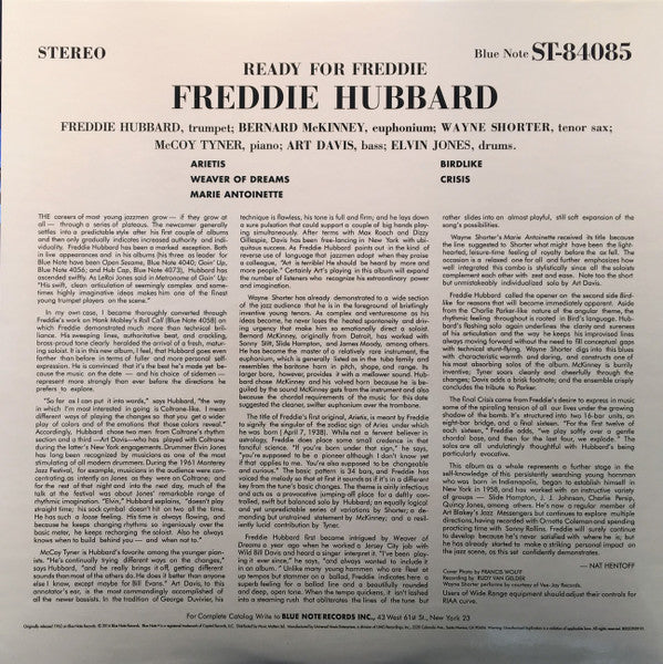 Freddie Hubbard : Ready For Freddie (LP, Album, RE, RM, Gat)