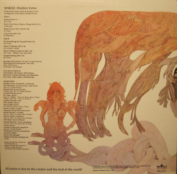 Weldon Irvine Sinbad レコード WELDON IRVINE / SINBAD (LP) - HIP TANK RECORDS