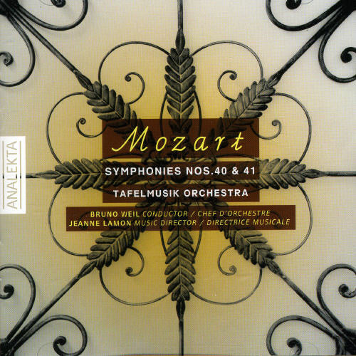the album cover for W.A. Mozart - Symphonies Nos 40 & 41