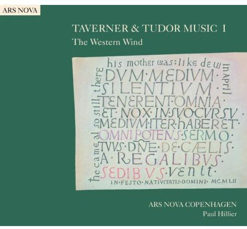the album cover for Taverner/Tye/Cornish - Taverner & Tudor Music 1