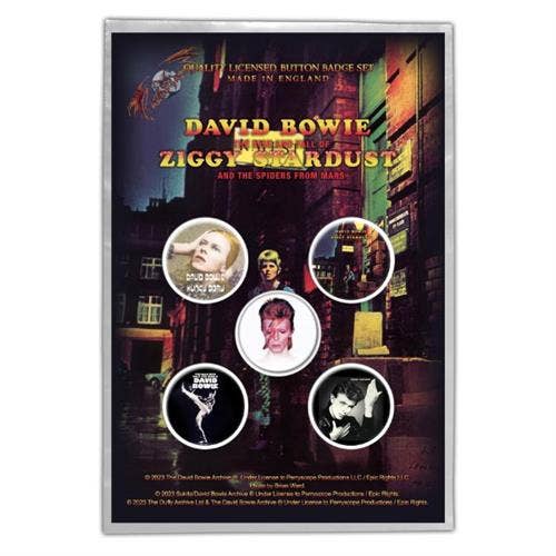 David Bowie Button Set (pack of 5)