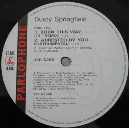 Dusty Springfield : Arrested By You (12", Maxi)