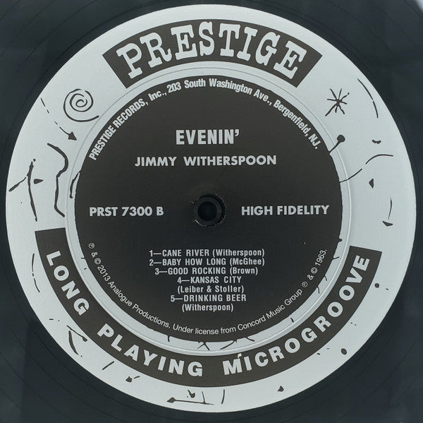 Jimmy Witherspoon : Evenin' Blues (LP, Ltd, Num, RE, RM, 200)