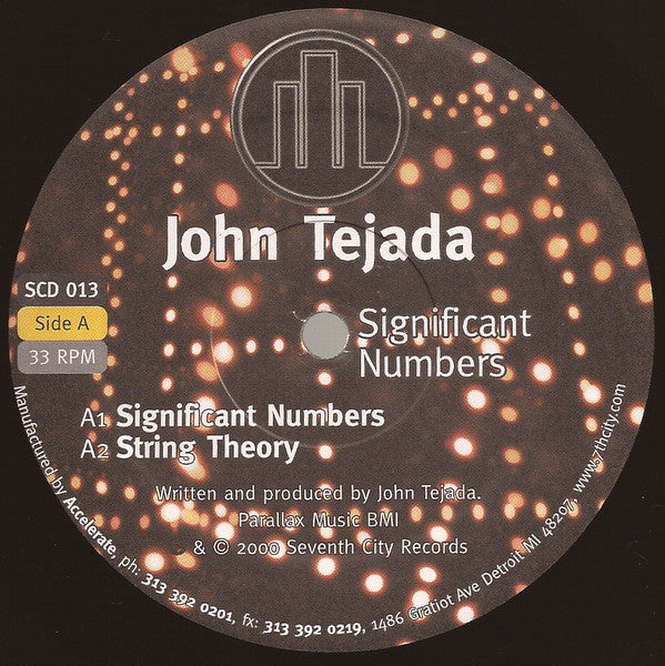 John Tejada : Significant Numbers (12")