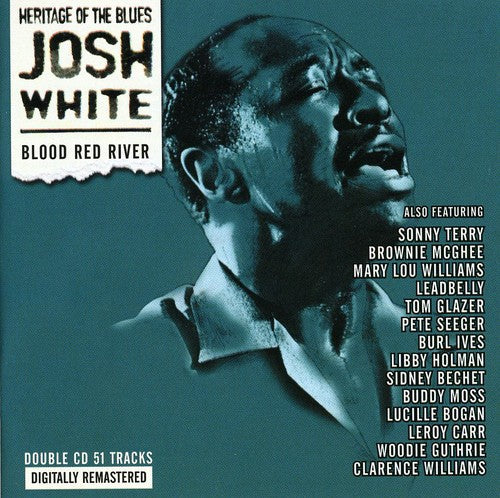 the album cover for Josh White - Blood Red River
