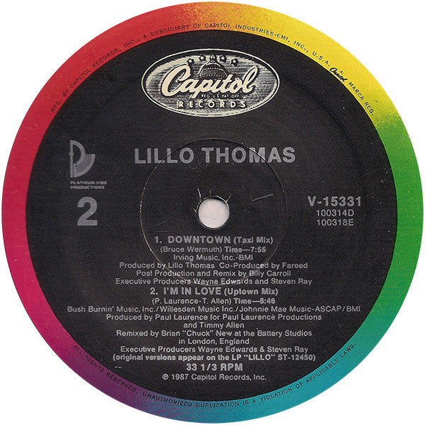 Lillo Thomas : Downtown (12")
