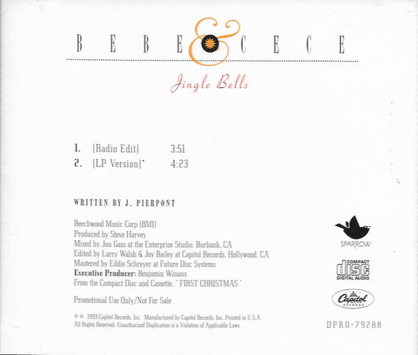Bebe & Cece* : Jingle Bells (CD, Single, Promo)