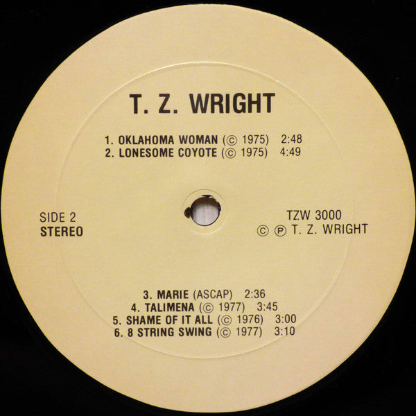 T. Z. Wright : T. Z. Wright (LP, Album)