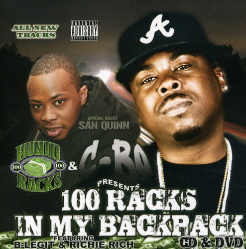 the album cover for C-BO - 100 Racks in My Backpack
