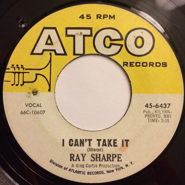 Ray Sharpe : I Can't Take It / Mary Jane (7")