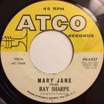 Ray Sharpe : I Can't Take It / Mary Jane (7")