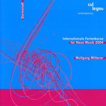 the album cover for Wolfgang Mitterer - Internationale Ferienkurse Fur Neue Musik 2004