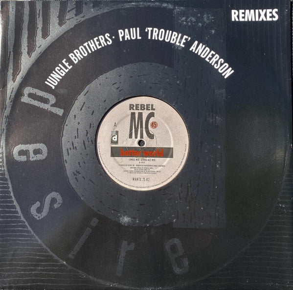 Rebel MC : Better World (Jungle Brothers / Paul "Trouble" Anderson Remixes) (12")