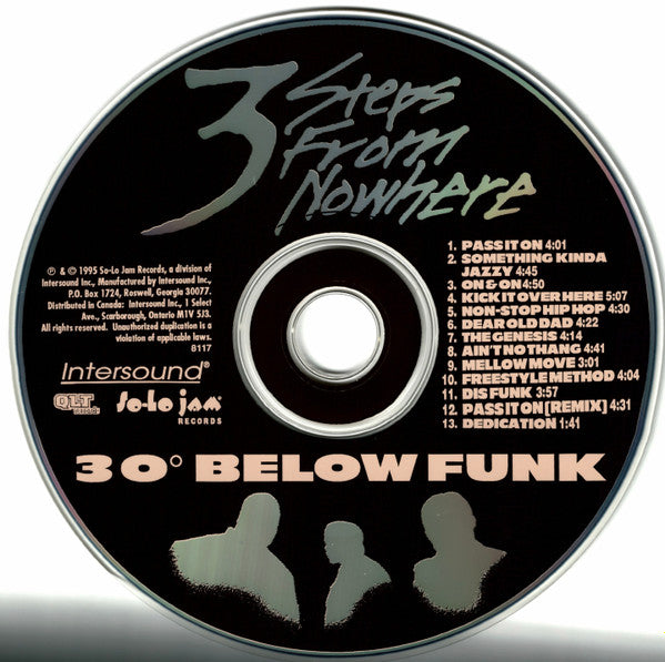 3 Steps From Nowhere : 30° Below Funk (CD, Album)