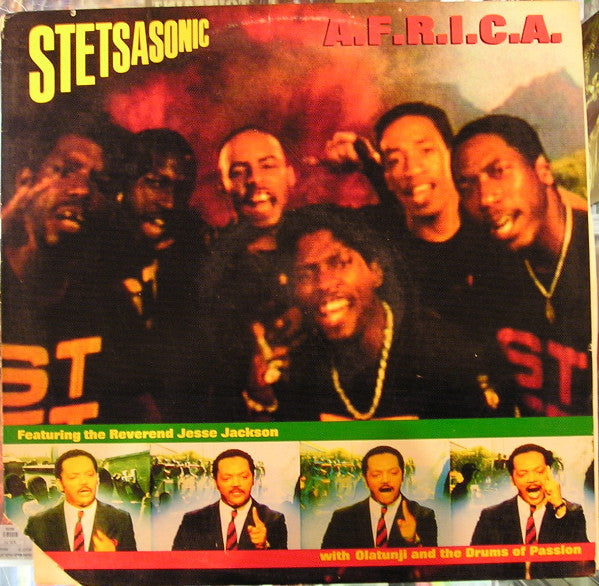 Stetsasonic Featuring The Reverend Jesse Jackson* With Olatunji* And The Drums Of Passion : A.F.R.I.C.A. (12")