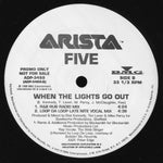 Five : When The Lights Go Out (12", Single, Promo)