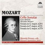 the album cover for Alexander Kniazev - Cello Sonatas