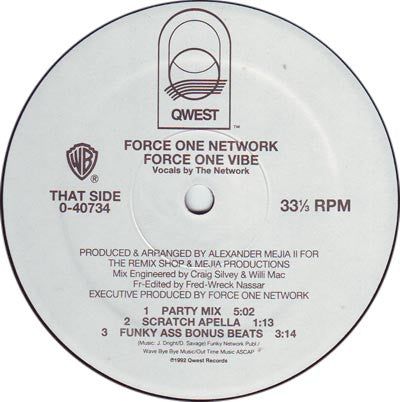 Force One Network : Sista Sista / Force One Vibe (12", Single, Gen)
