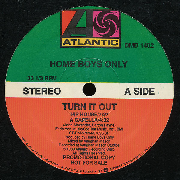 Home Boys Only : Turn It Out (12", Promo)