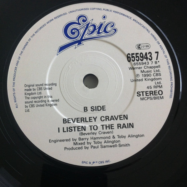Beverley Craven : Promise Me (7", Single)