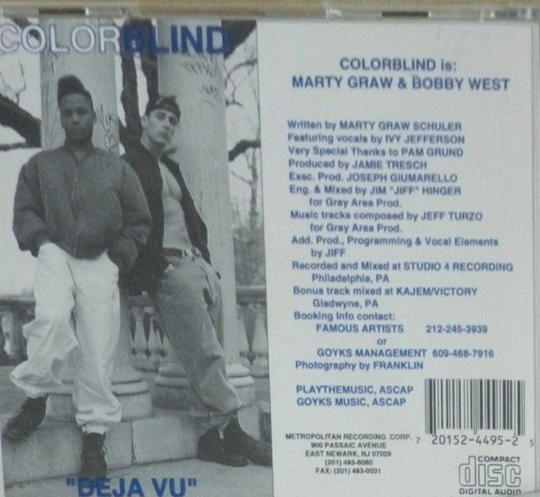 Colorblind* : Deja Vu (CD, Single)