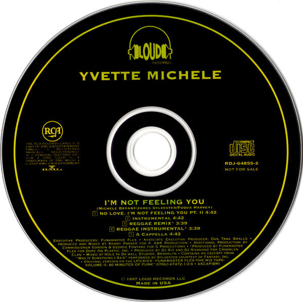 Yvette Michele : I'm Not Feeling You (CD, Single, Promo)