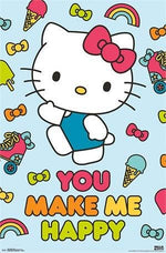 Hello Kitty - Happy Poster - 22.375" x 34"