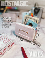70261 Small Womens Cute Wallet Retro 80s Cassette Tape Pink