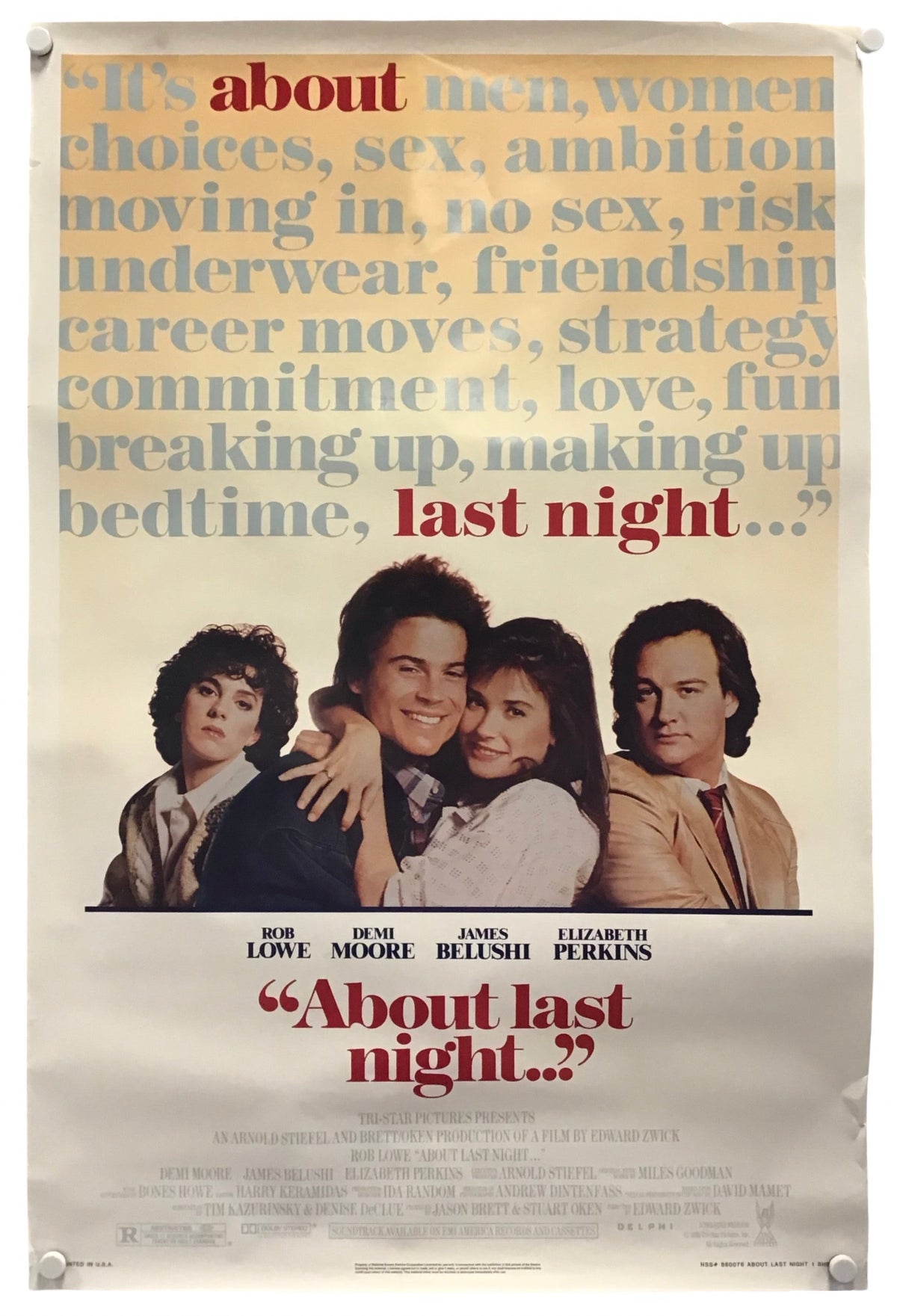 About Last Night - Promo Poster
